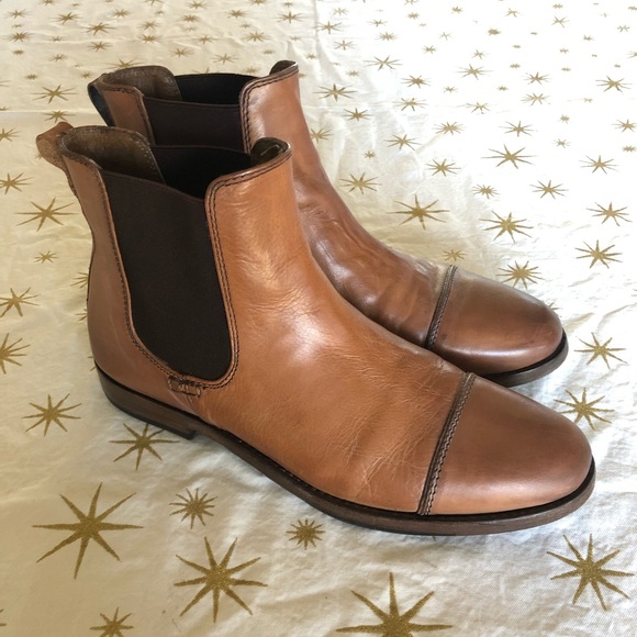 SOLD Sutro Footwear Sharon Hi Chelsea Boots - Size 10 - Honey - Picture 2 of 10